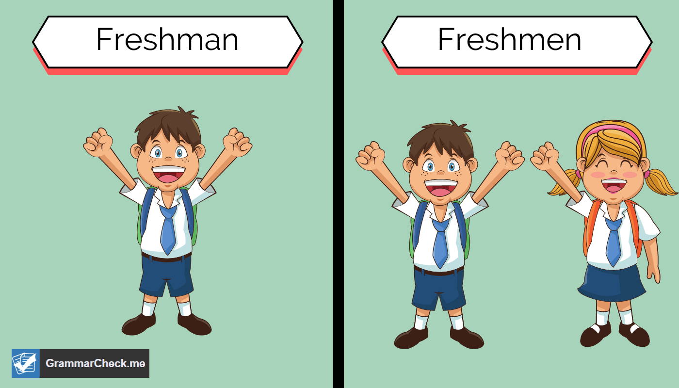picture comparing freshmen or freshman 