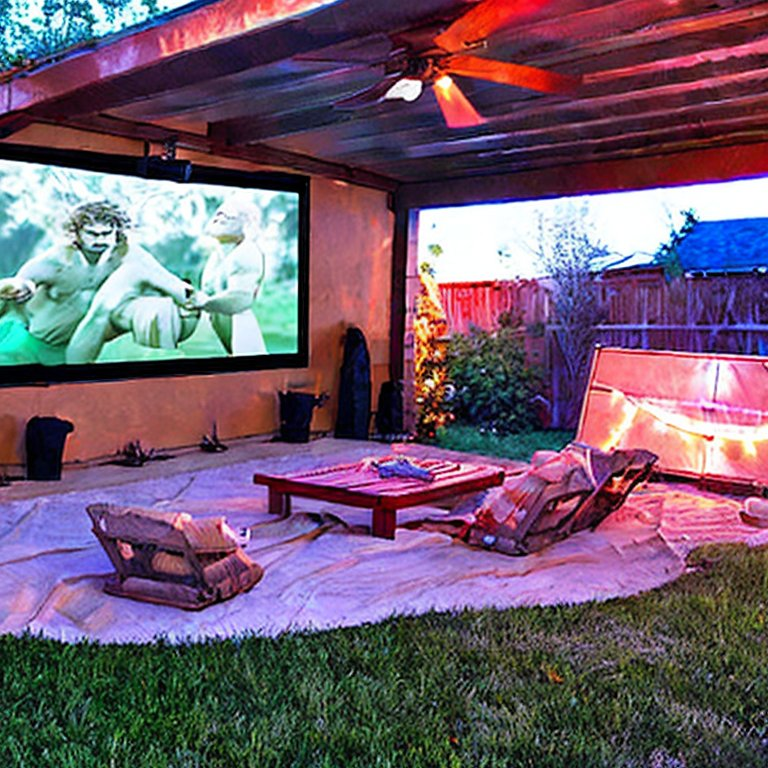 Outdoor movie screen