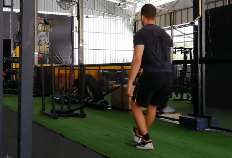 Sled pull resistance exercise