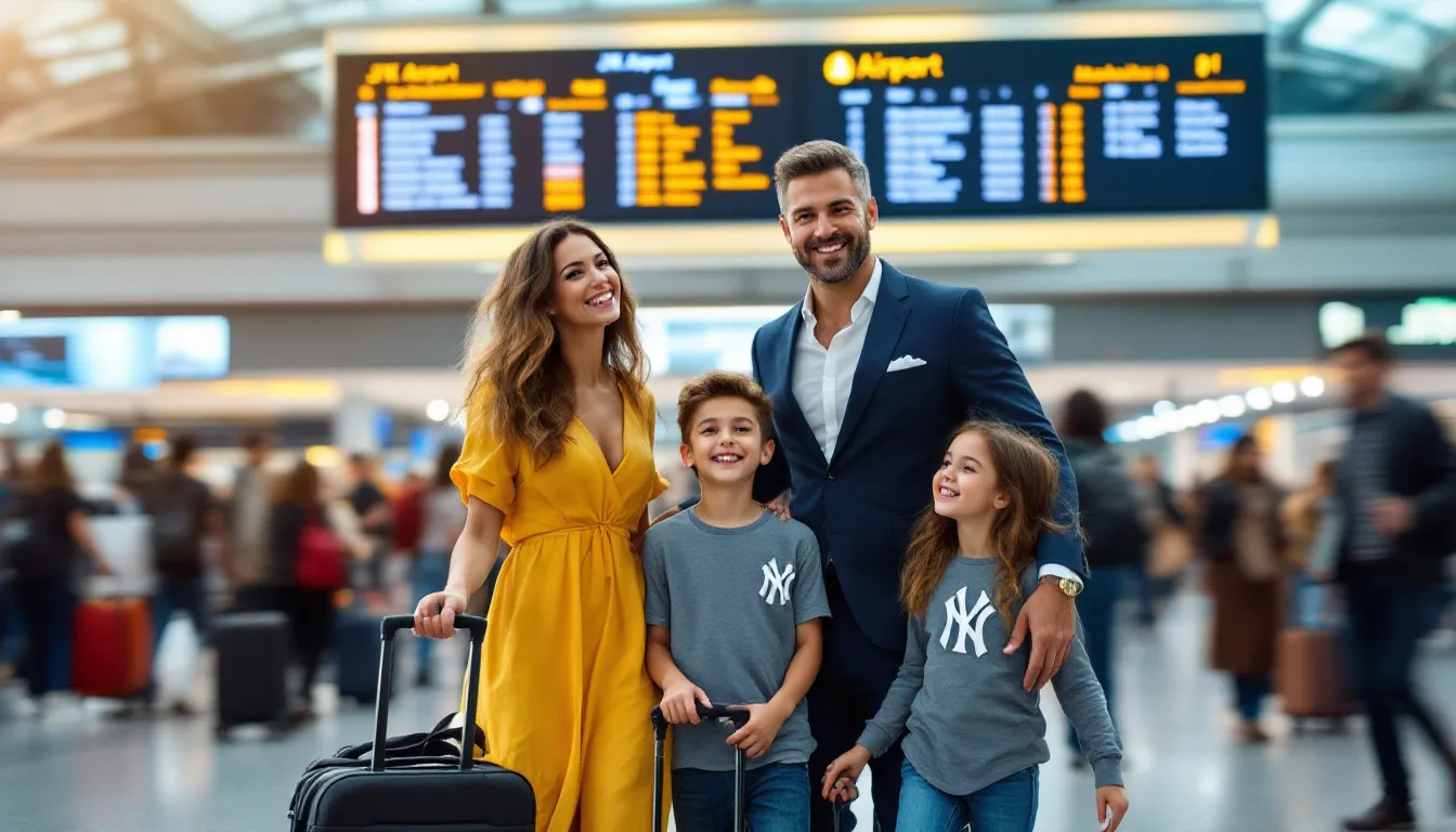 Special considerations for traveling from JFK to Manhattan, including traveling with kids.