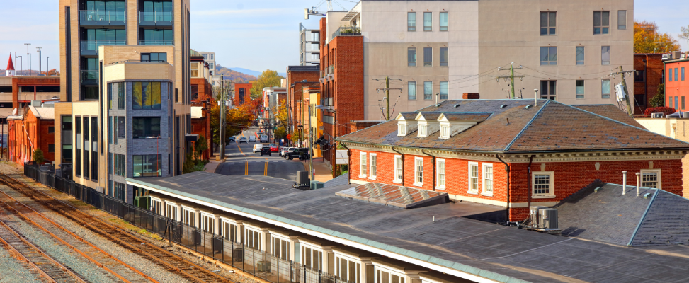 The Historic Downtown Mall in Charlottesville, Virginia