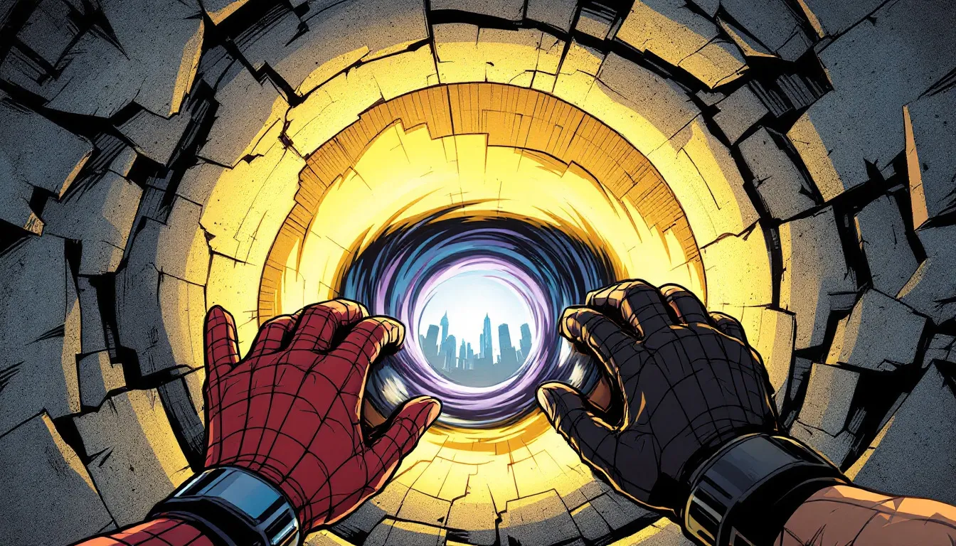 An illustration depicting a Marvel Rivals wallhack feature that allows players to see through obstacles.