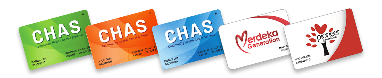 Different types of CHAS cards