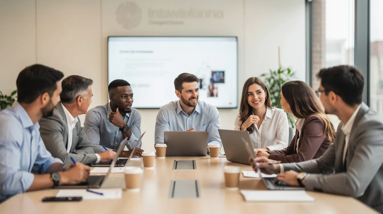 A group of professionals in a training workshop.