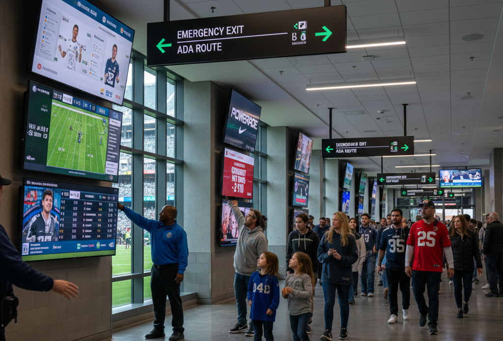 Stadium Signage: What You Need to Know 8 people use stadium signage