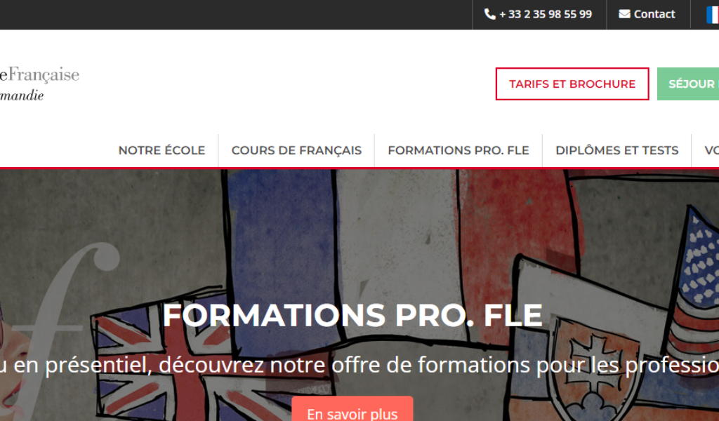 Site web Alliance Française Rouen 