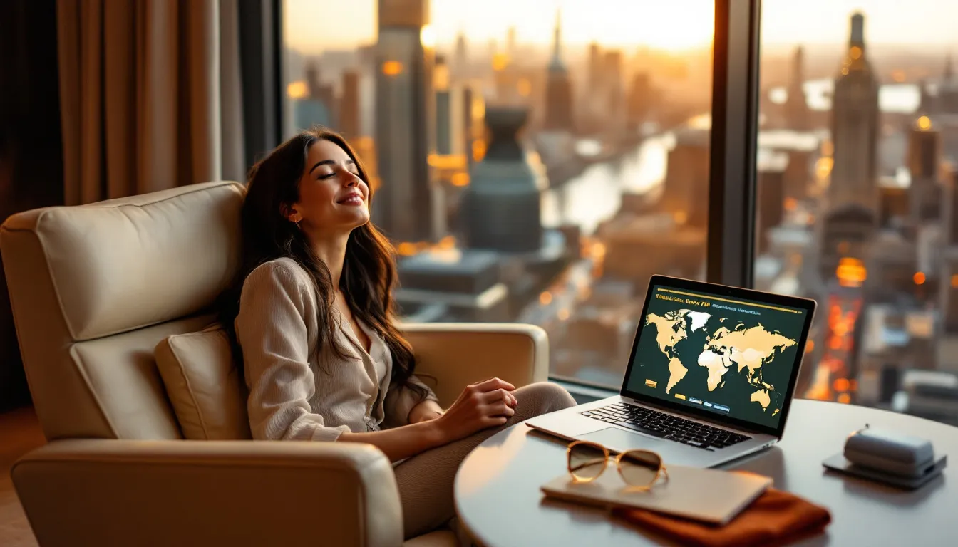 Exklusive Vorteile bei Reisebuchungen mit der American Express Gold Card, die Reisenden Komfort bietet.
