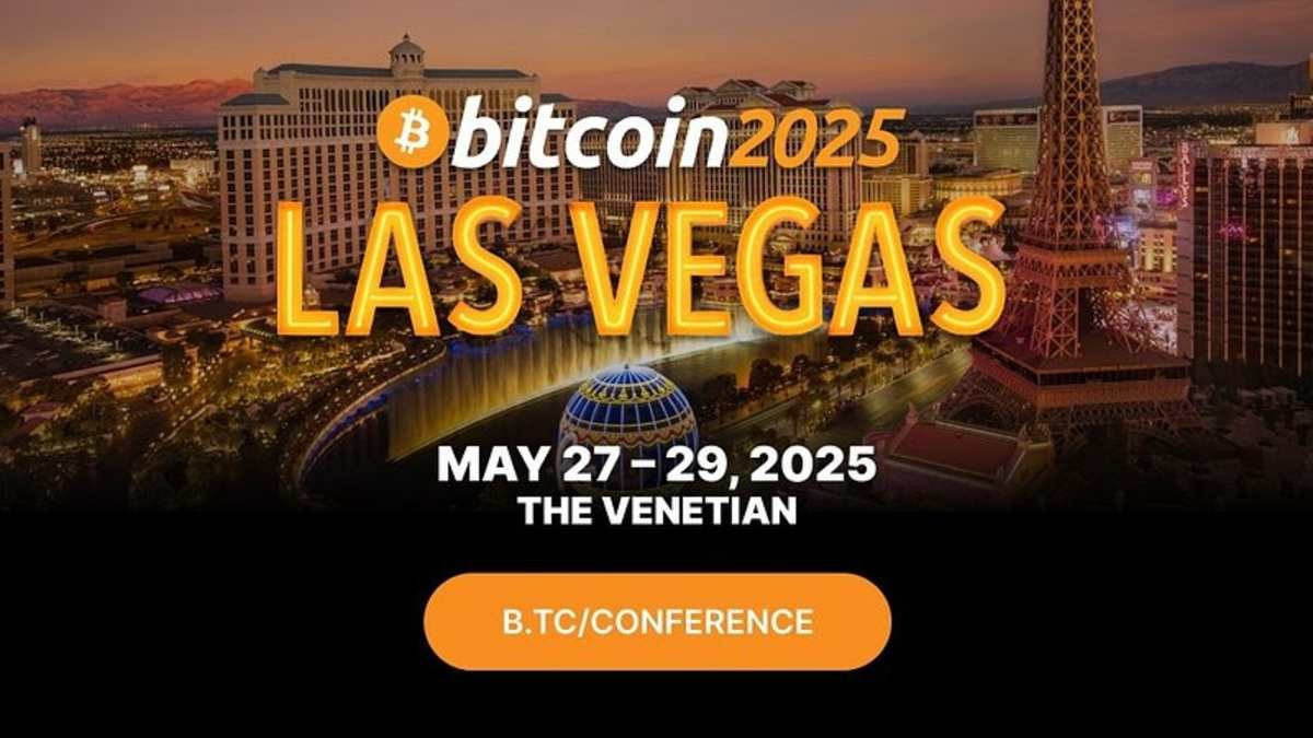 An illustration representing Bitcoin 2025 in Las Vegas, attracting cryptocurrency enthusiasts.