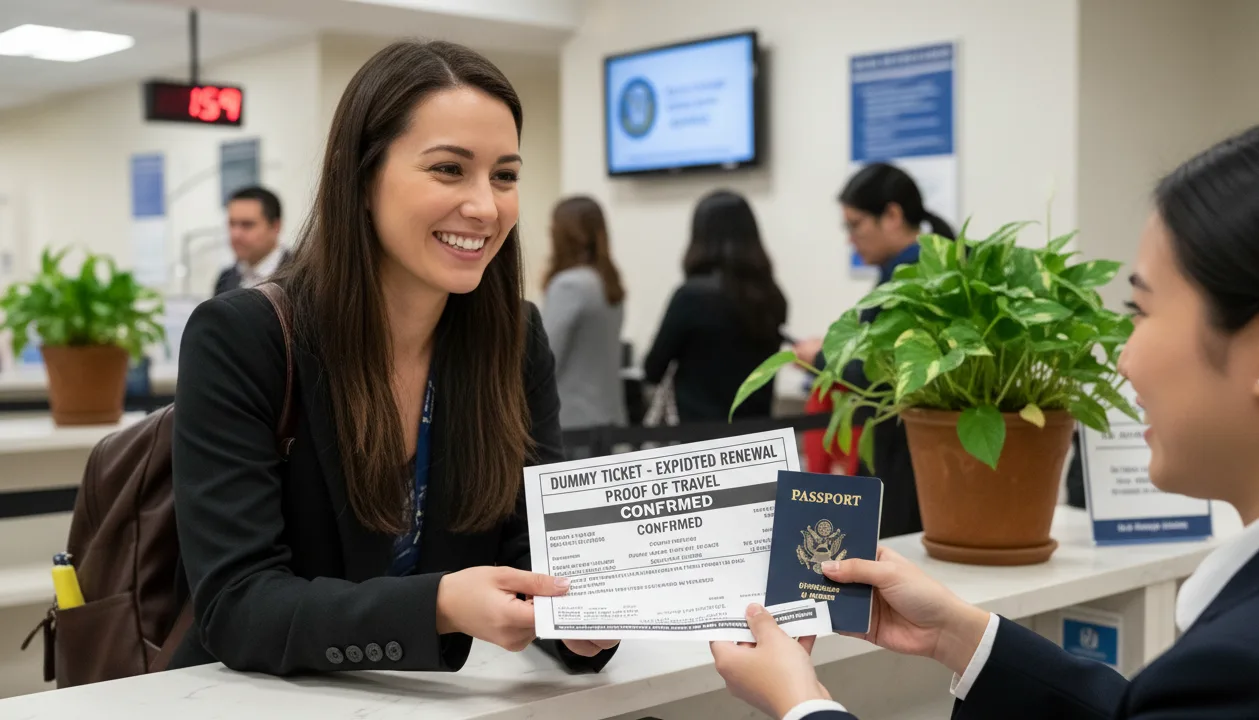 When proof of travel matters for dummy ticket in passport renewal applications