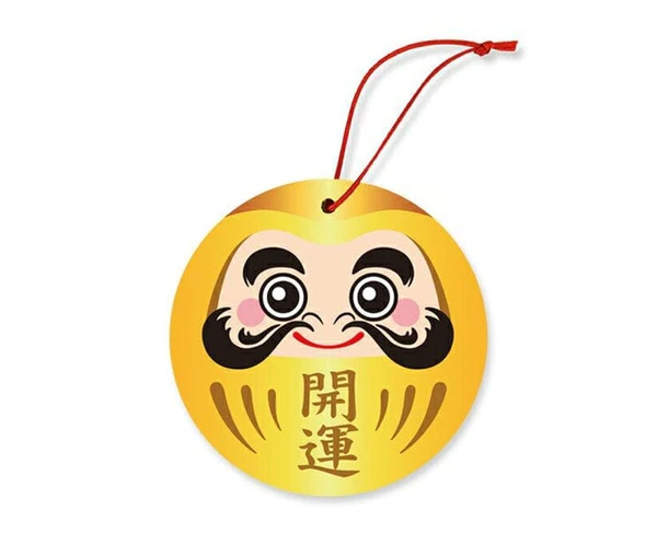 Gold Daruma Ema