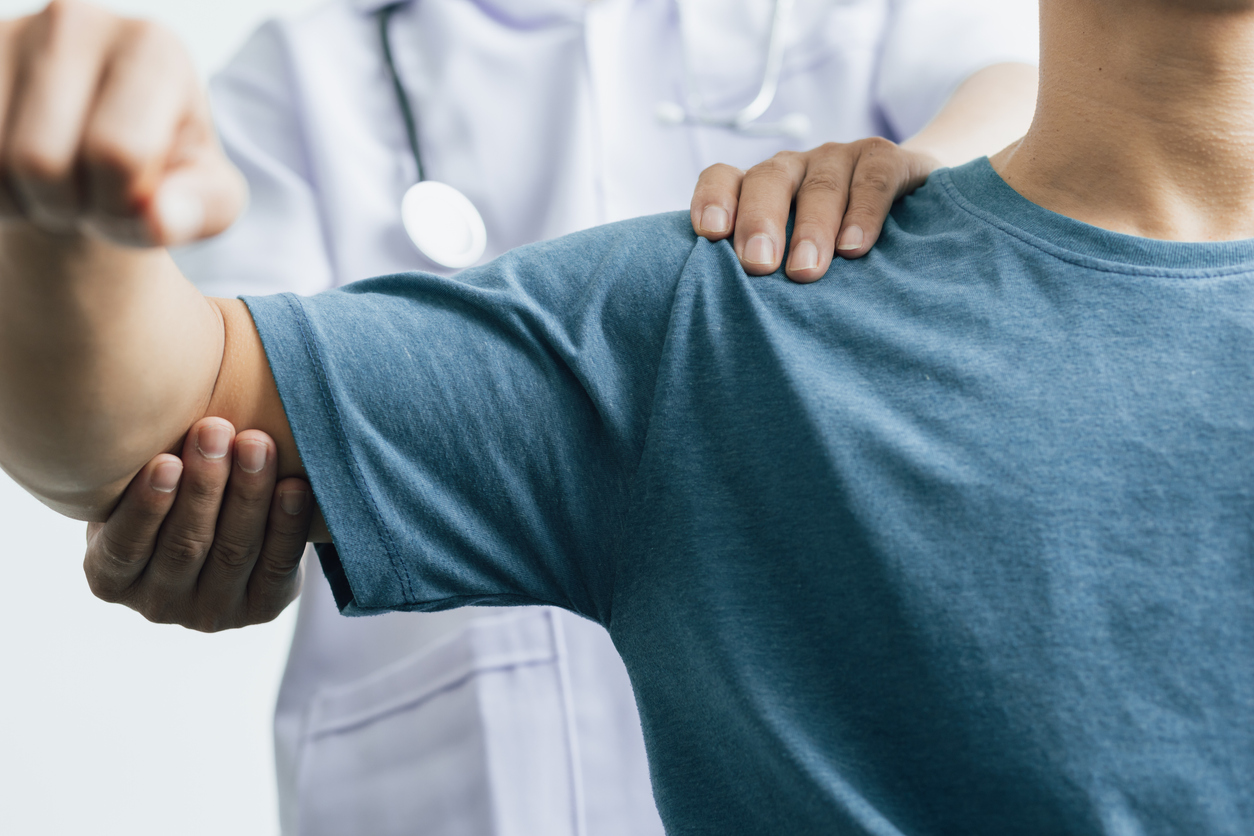 treat shoulder pain or referred pain from the shoulder joint bone