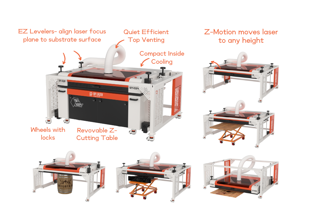 Patented Open Architecture Laser Machines Make Large Size Engraving Possible.