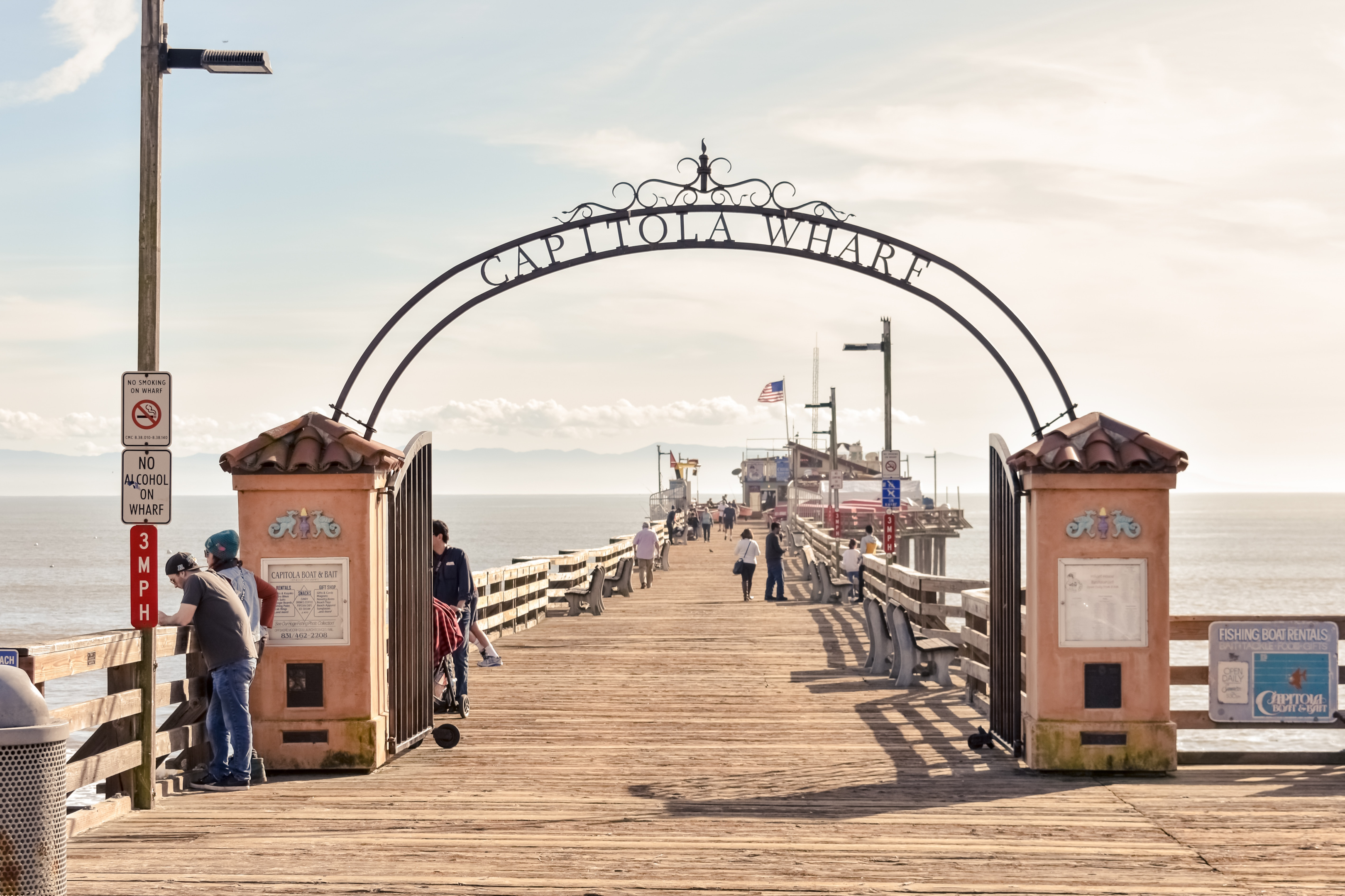 An image of the wharf in Capitola ca