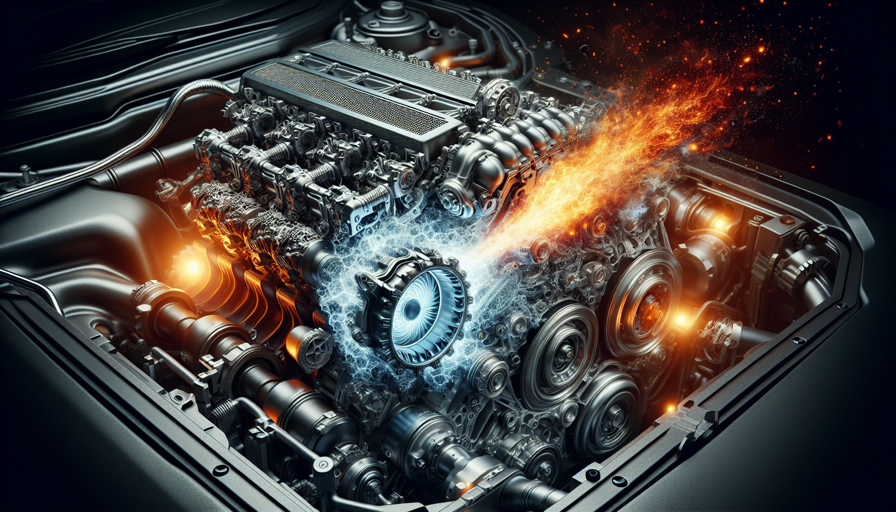 Illustration of the DPF regeneration process in a BMW engine