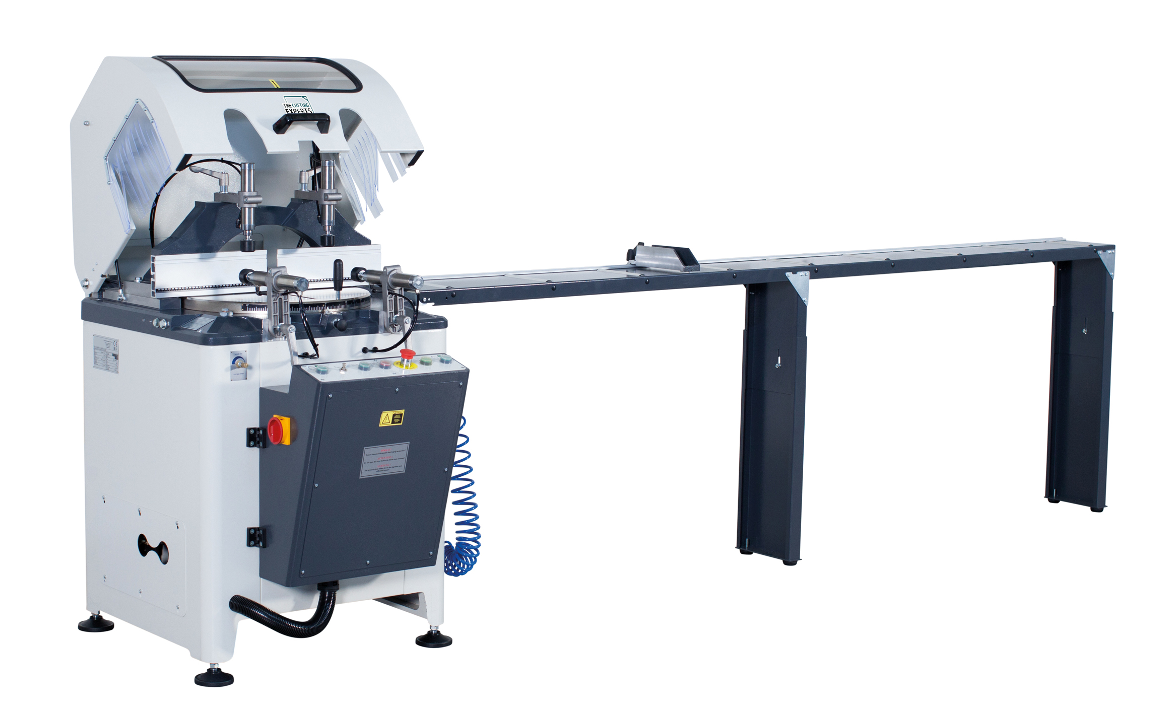 Industrial automatic miter saw with circular 20-inch saw blade