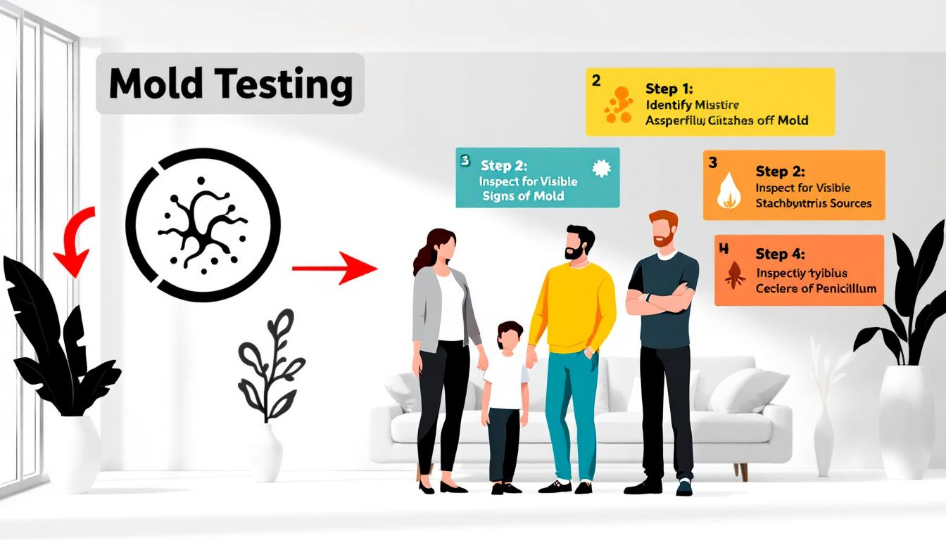 A family discussing mold testing results with a certified mold inspector in Alpharetta, GA.