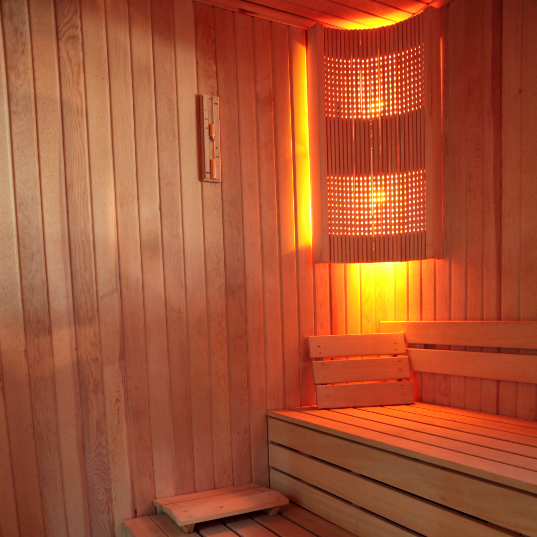 Image of a relaxing outdoor sauna experience.