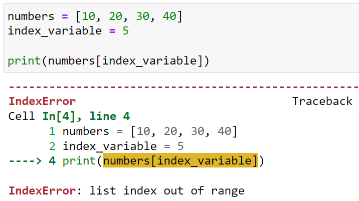 Using a Variable as an Index Without Checking Its Value