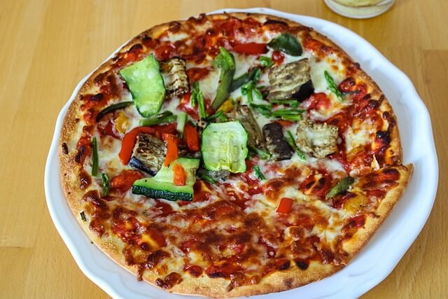 pizza, belag, gemüse, vegetarische pizza, 1a bewertung