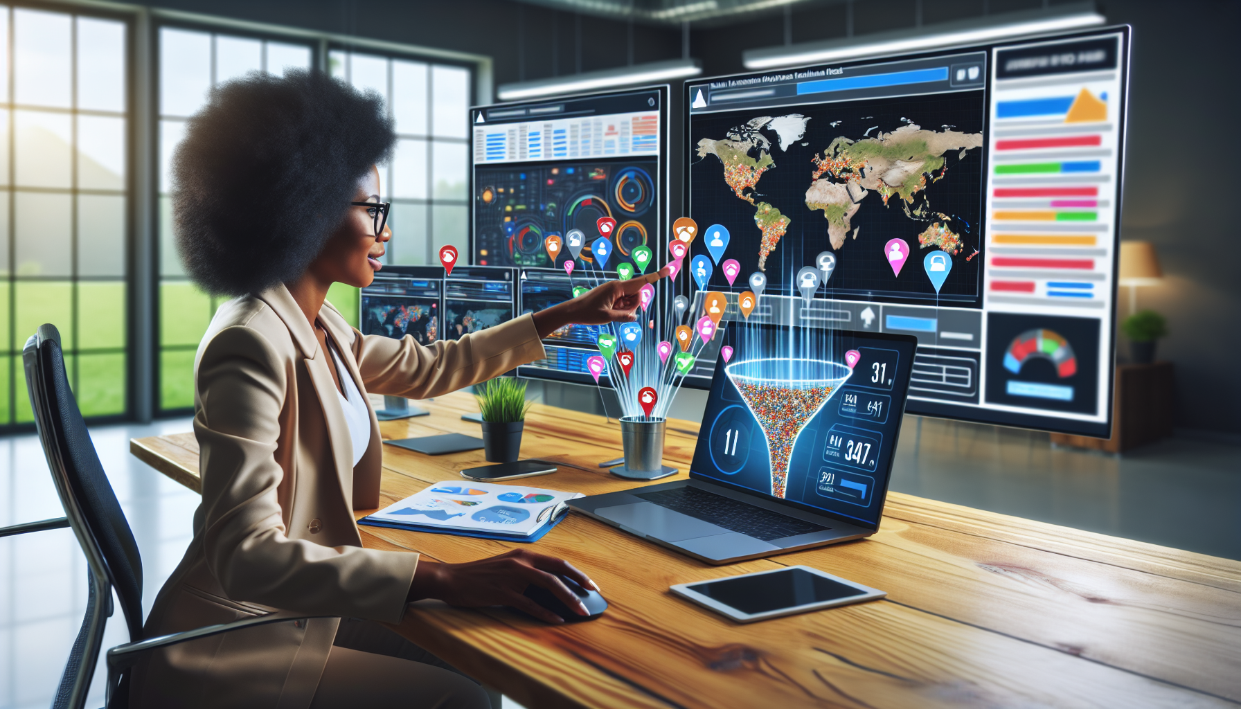 Illustration of real estate lead generation