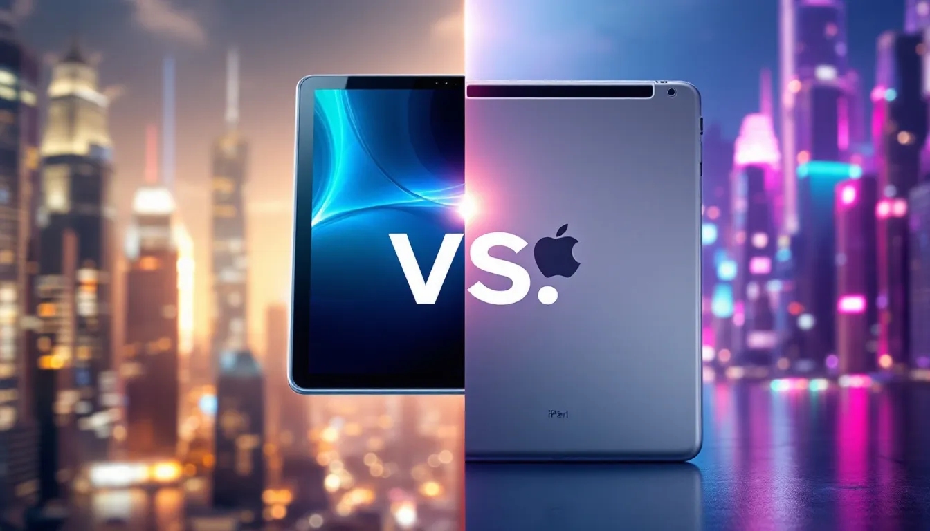 Ein Vergleich zwischen Samsung Mini Tablets und Apple iPad Mini, der die Unterschiede in Design und Funktionen zeigt.