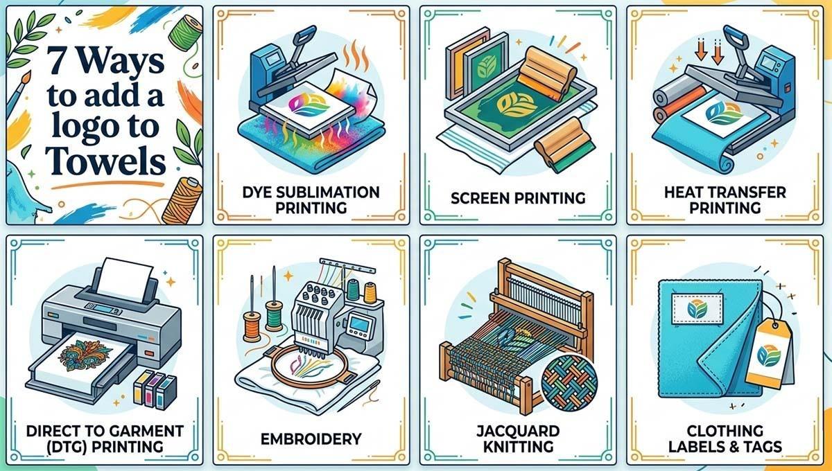 Infographic for Towel Logo Customization