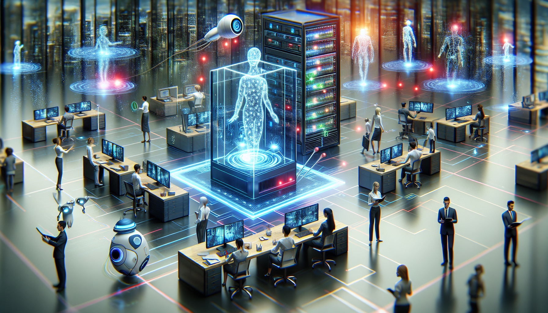 Illustration of digital transformation