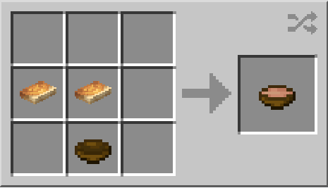 Crafting mushroom stew recipe Minecraft 26.3