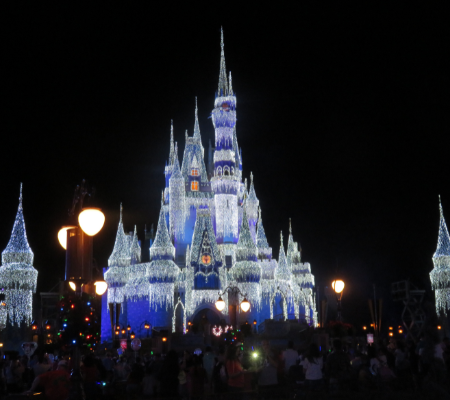 Cinderella Castle Christmas Lights