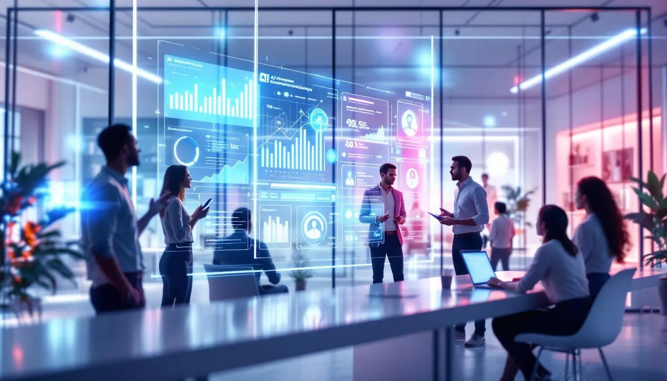 A visual representation of the benefits of AI recruitment tools.
