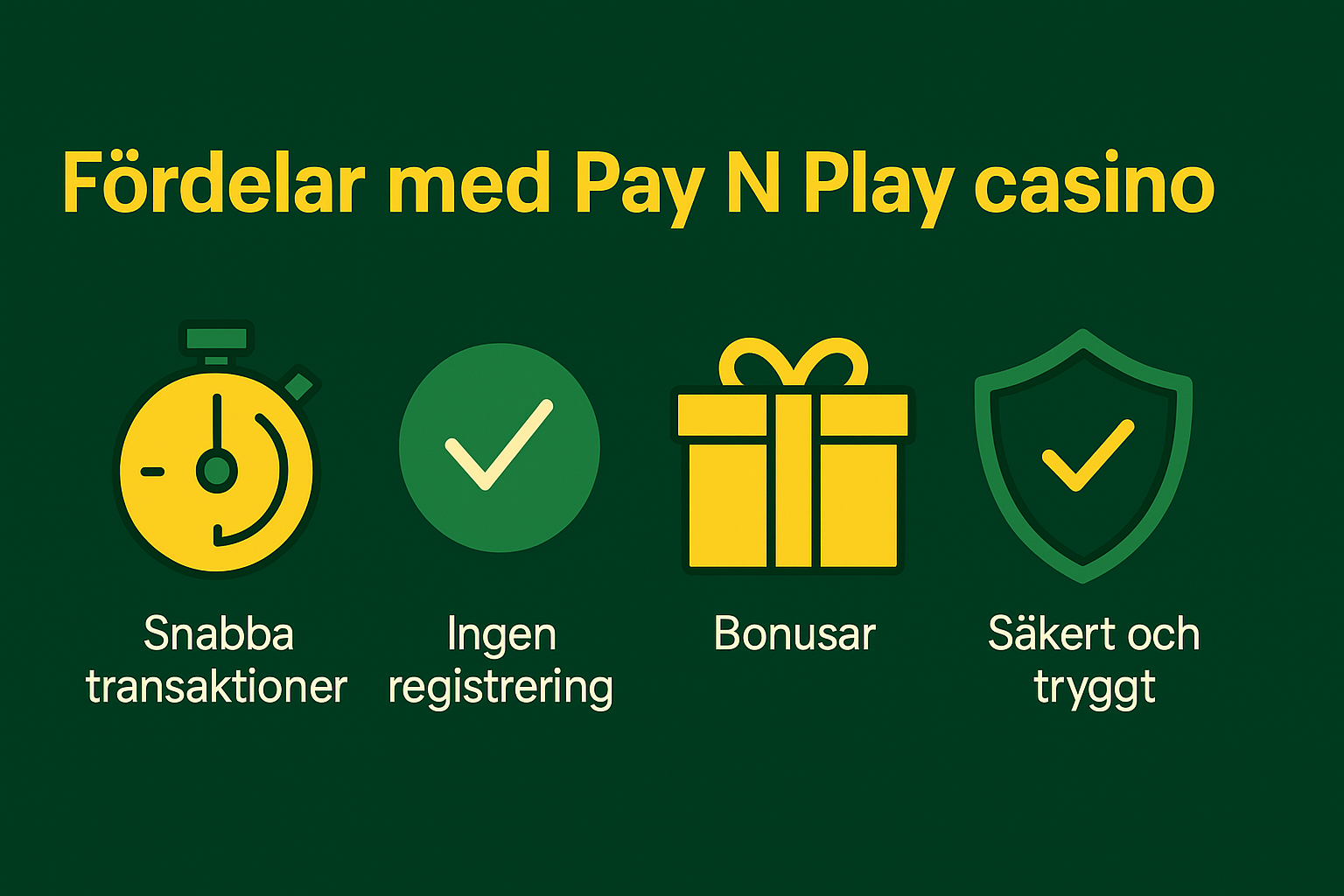 Fördelar med pay and play casinos