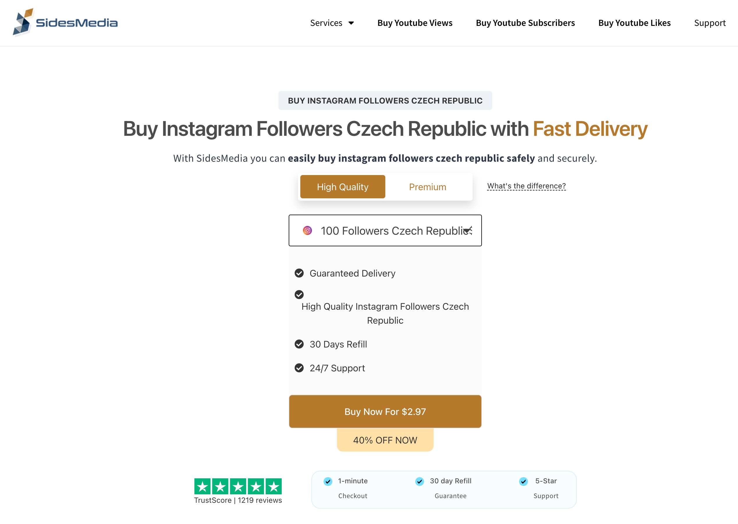 sidesmedia buy instagram followers czech republic page