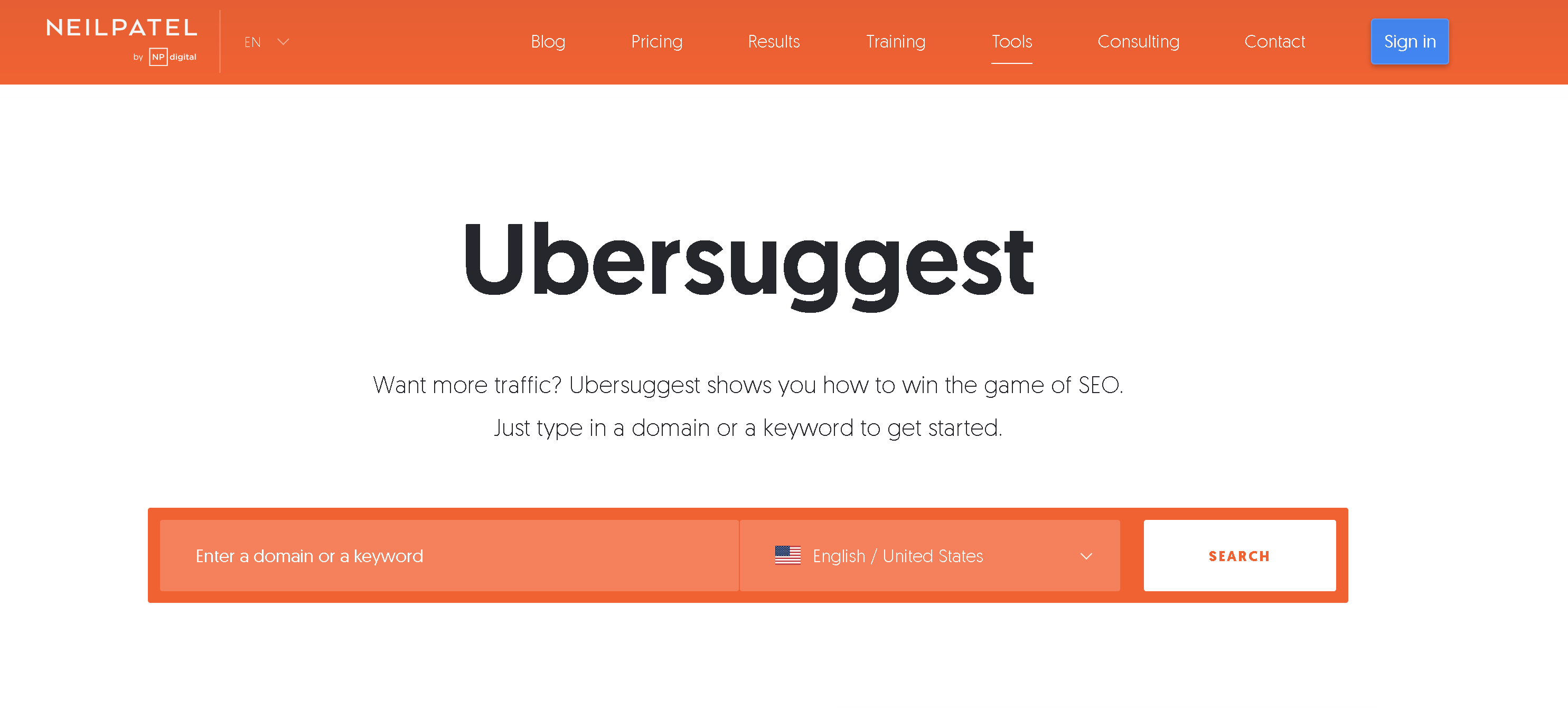 Ubersuggest - Best affordable SEO tool