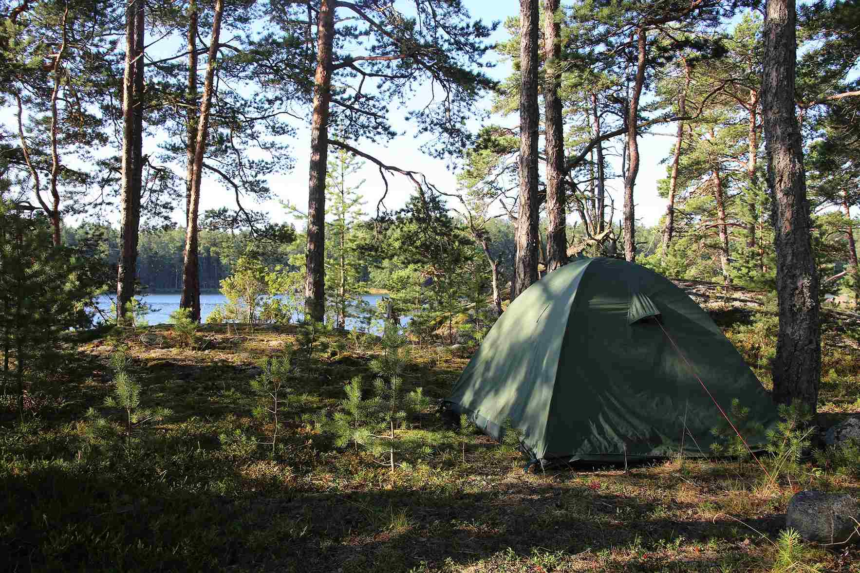 Vild camping i skoven er ikke tilladt alle steder