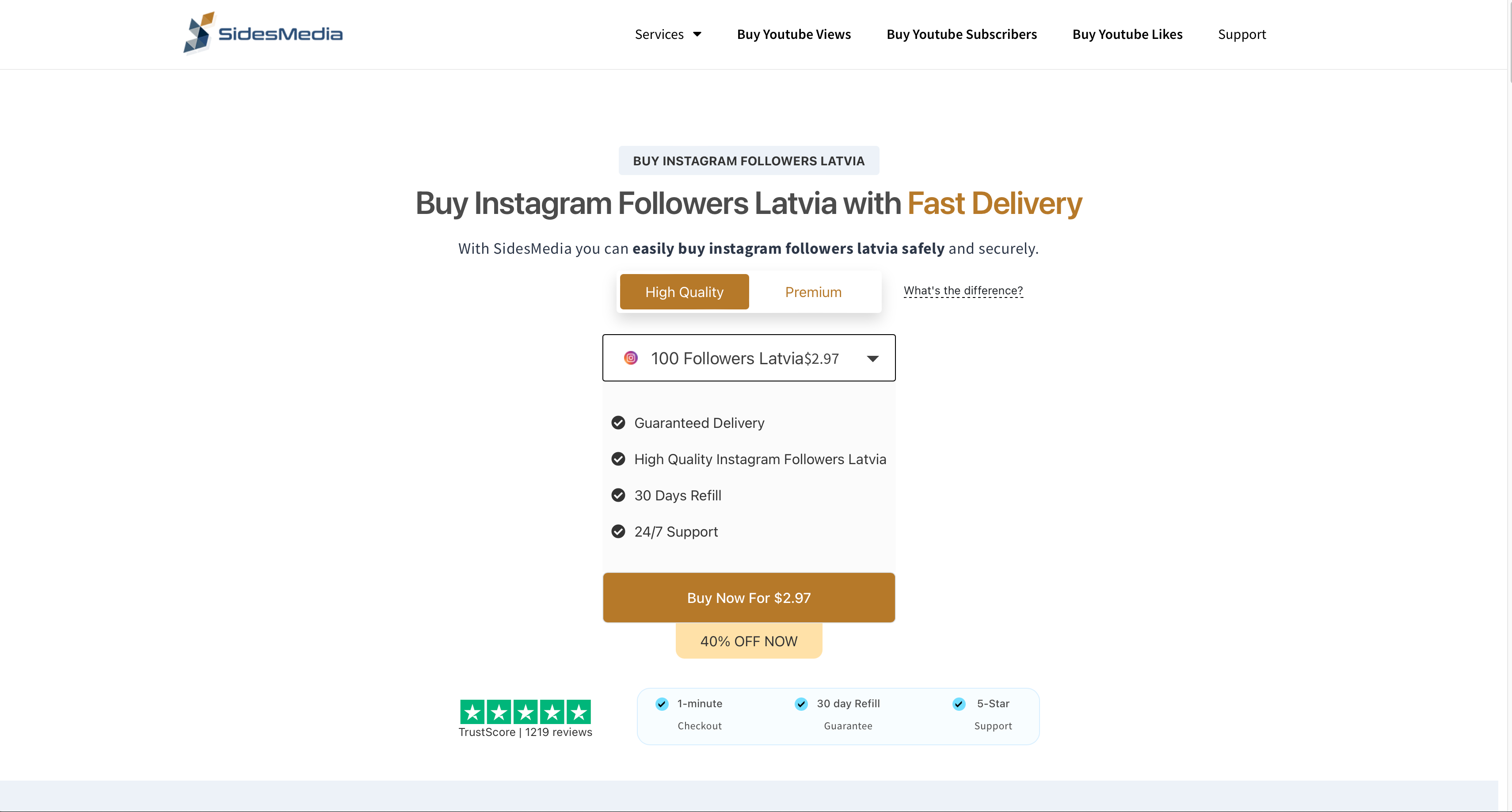 sidesmedia buy instagram followers latvia page