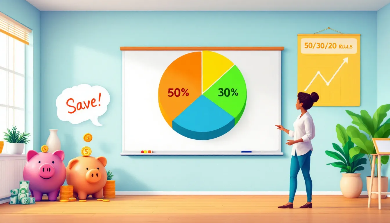 An educational setting where financial literacy is being taught, promoting financial wellbeing.