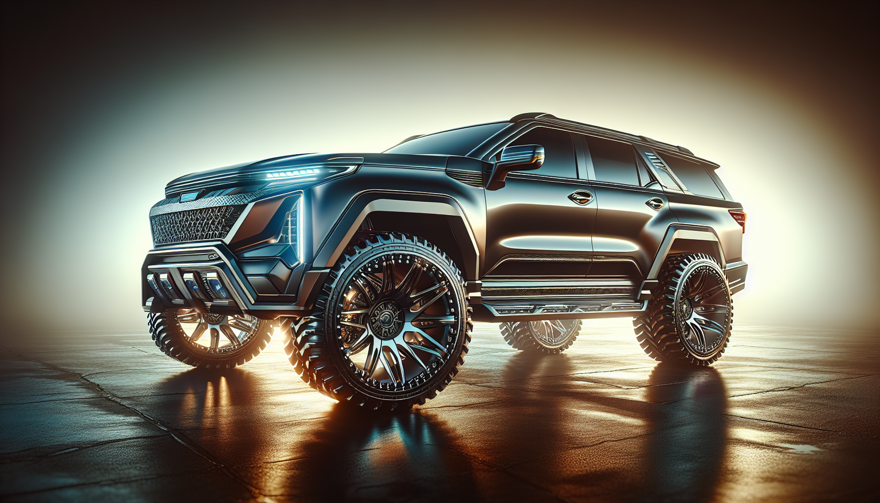 Customized illustration of a Ford Ranger with sleek mag wheels