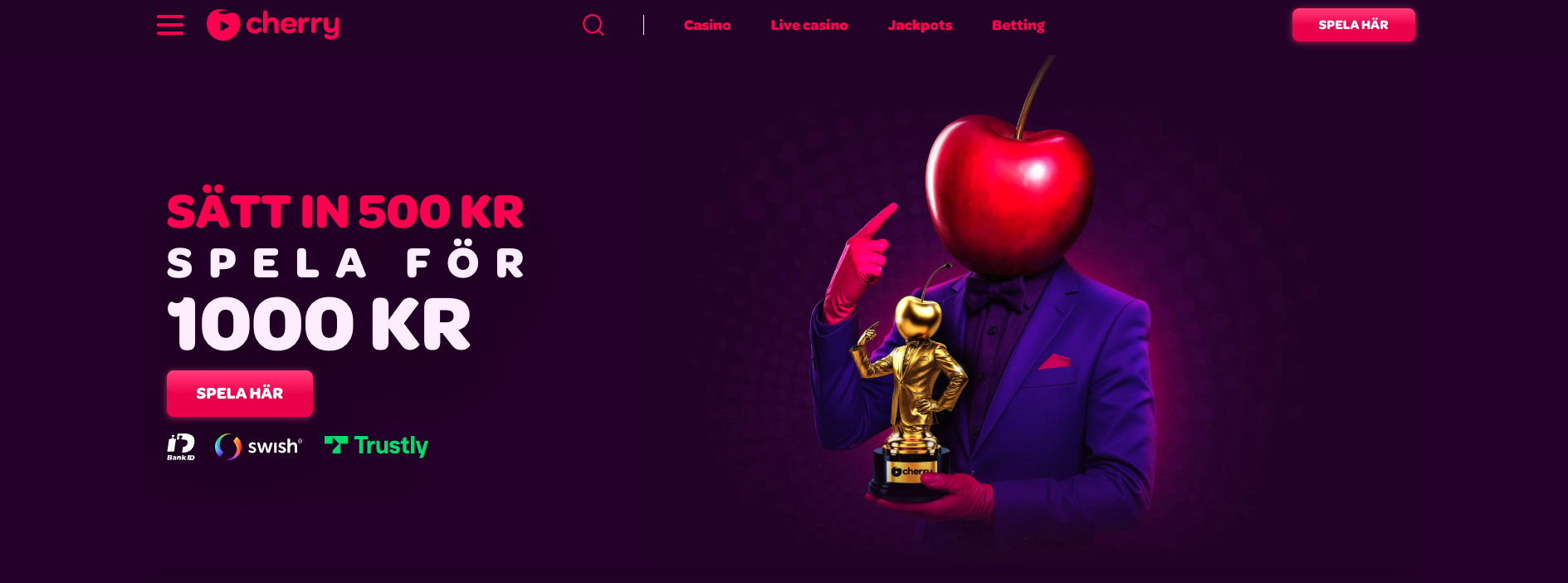 cherry casino bonus