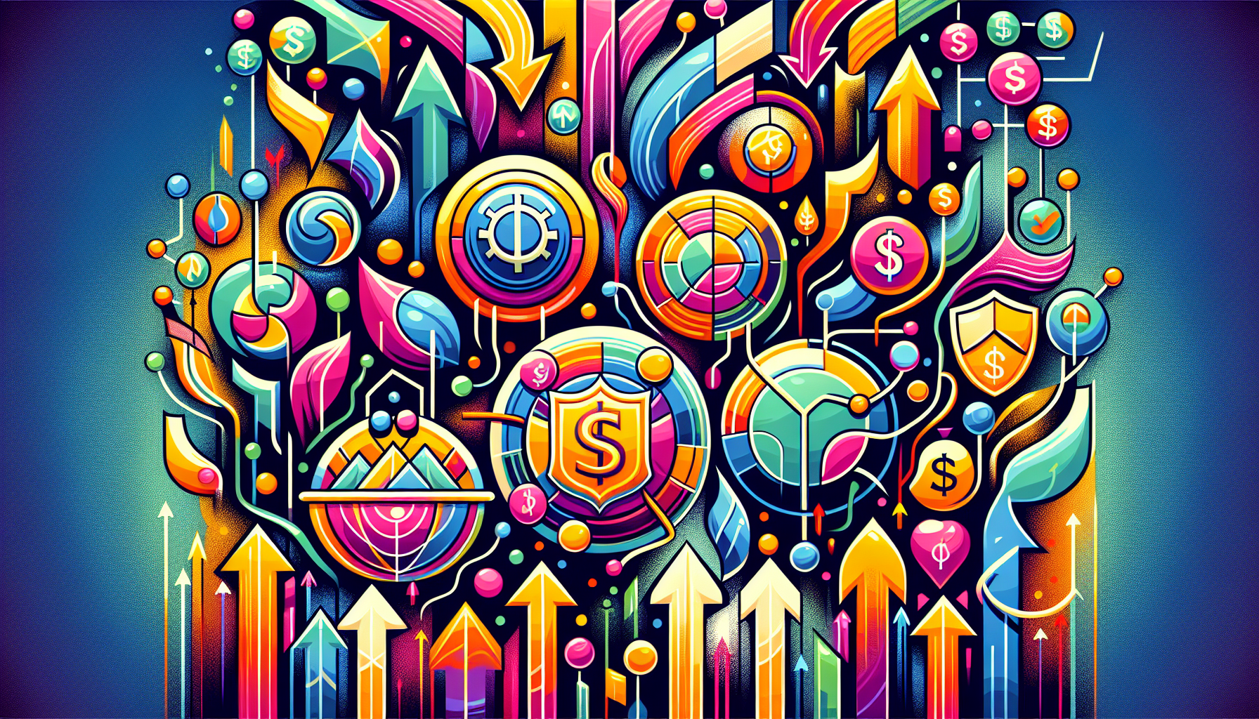 An illustration depicting various investment styles and a diversified portfolio.