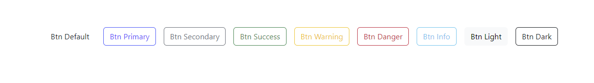 Bootstrap button outline variants