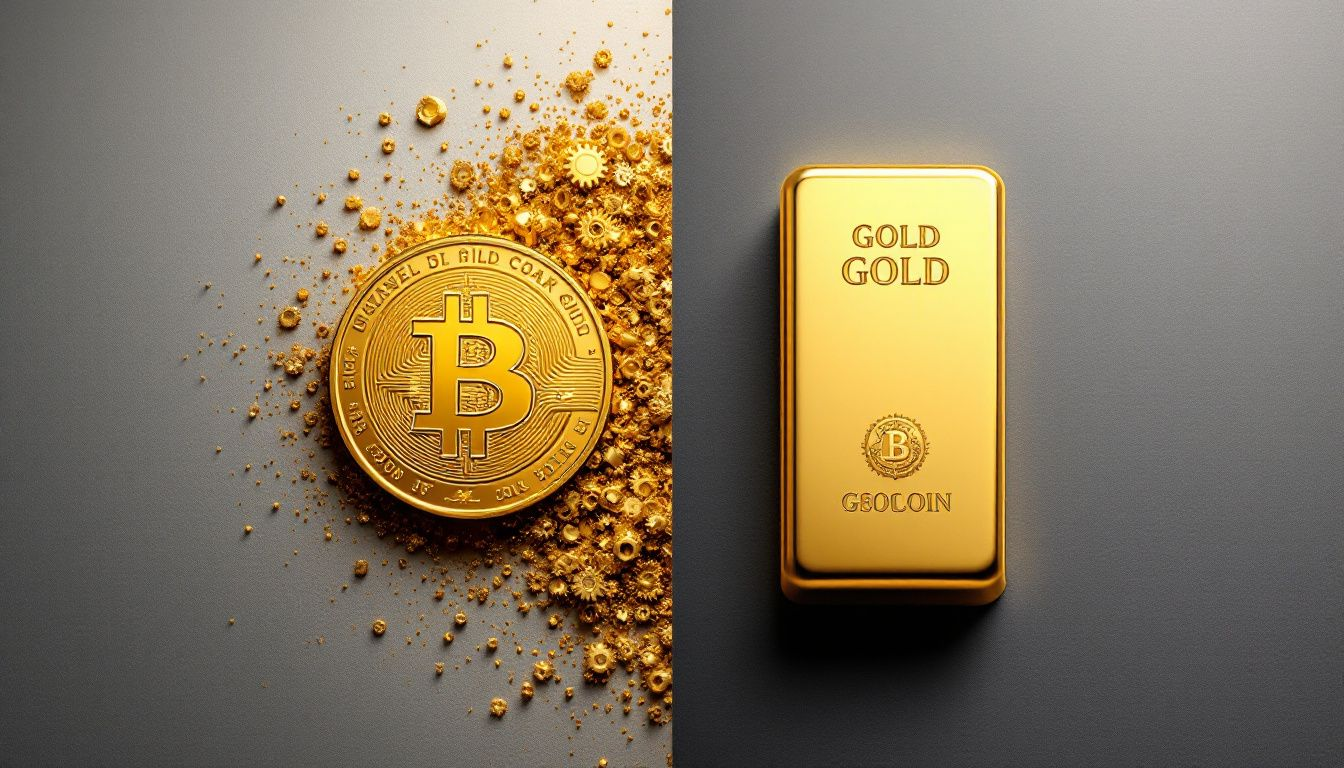 A comparison of gold coins and gold bars as investment options.