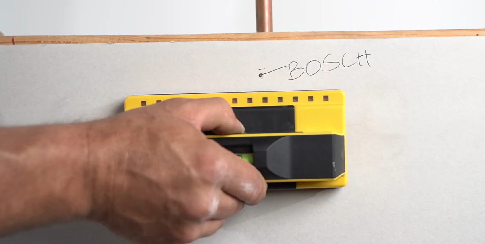 detecting copper pipe using Franklin stud finder