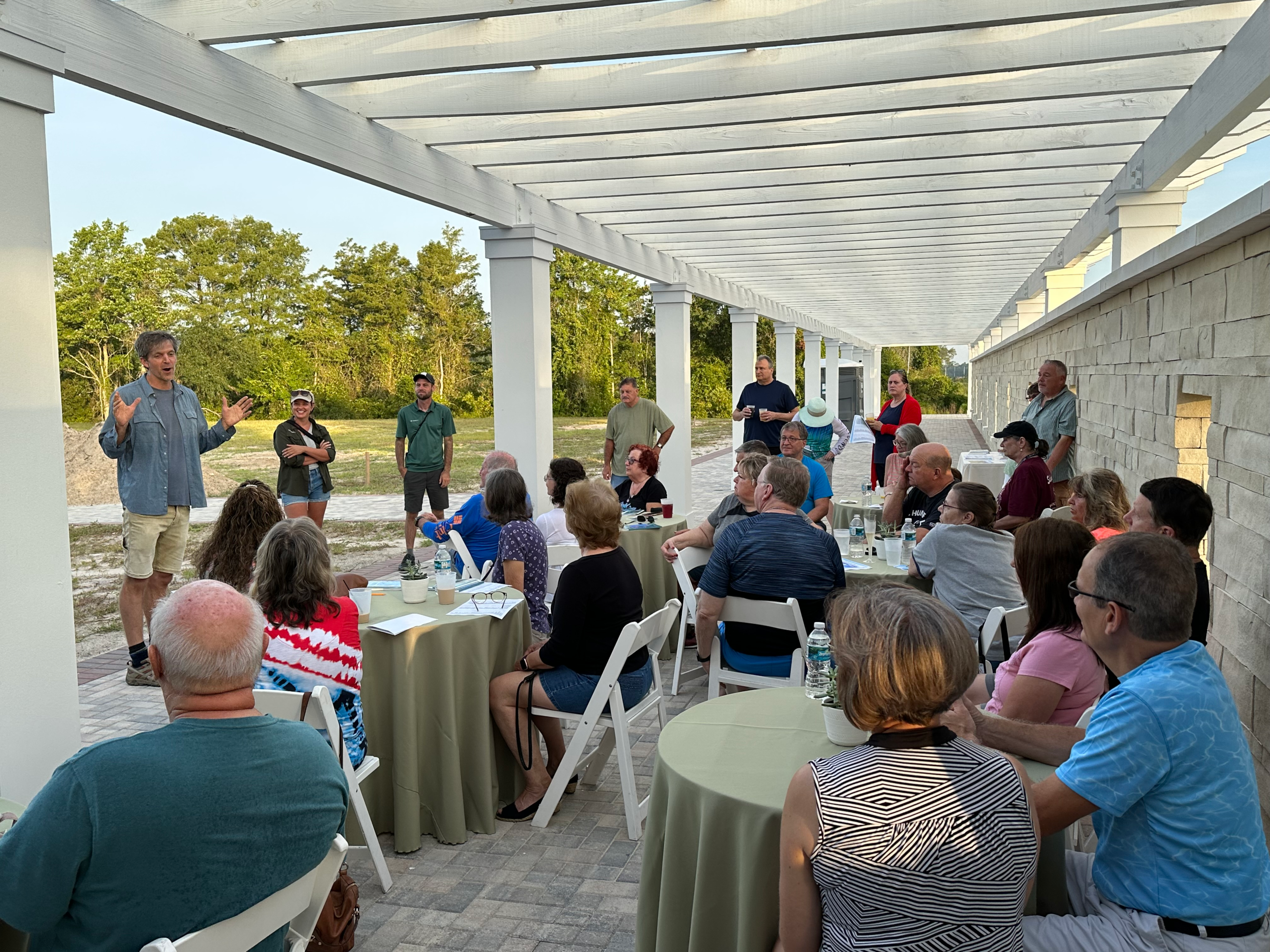 A group of residents at Angeline's first birding event