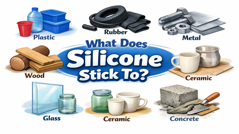 Silicone create strong bond with many materials 