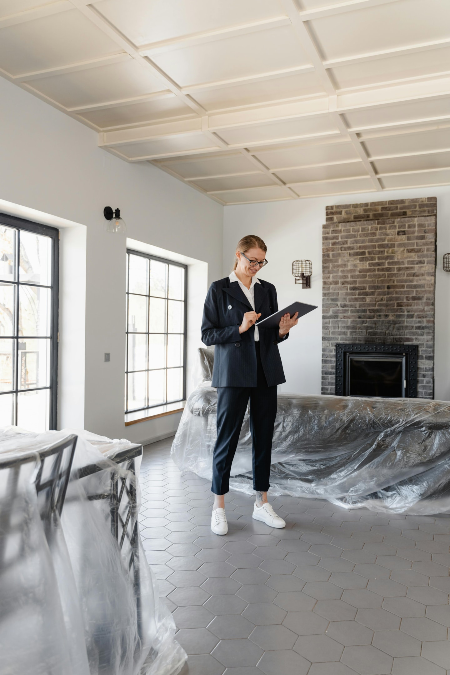 Home inspection being conducted inside Colorado home. 