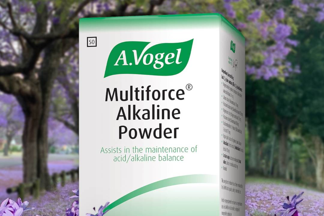 multiforce alkaline powder contains, less acidity, general health, health care practitioner, purple flowers