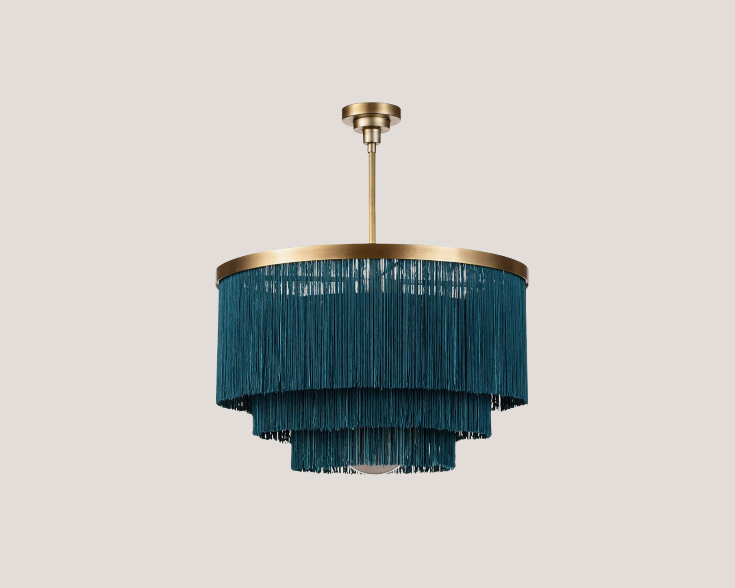 Regina Andrew Cabaret Fringe Chandelier in Peacock
