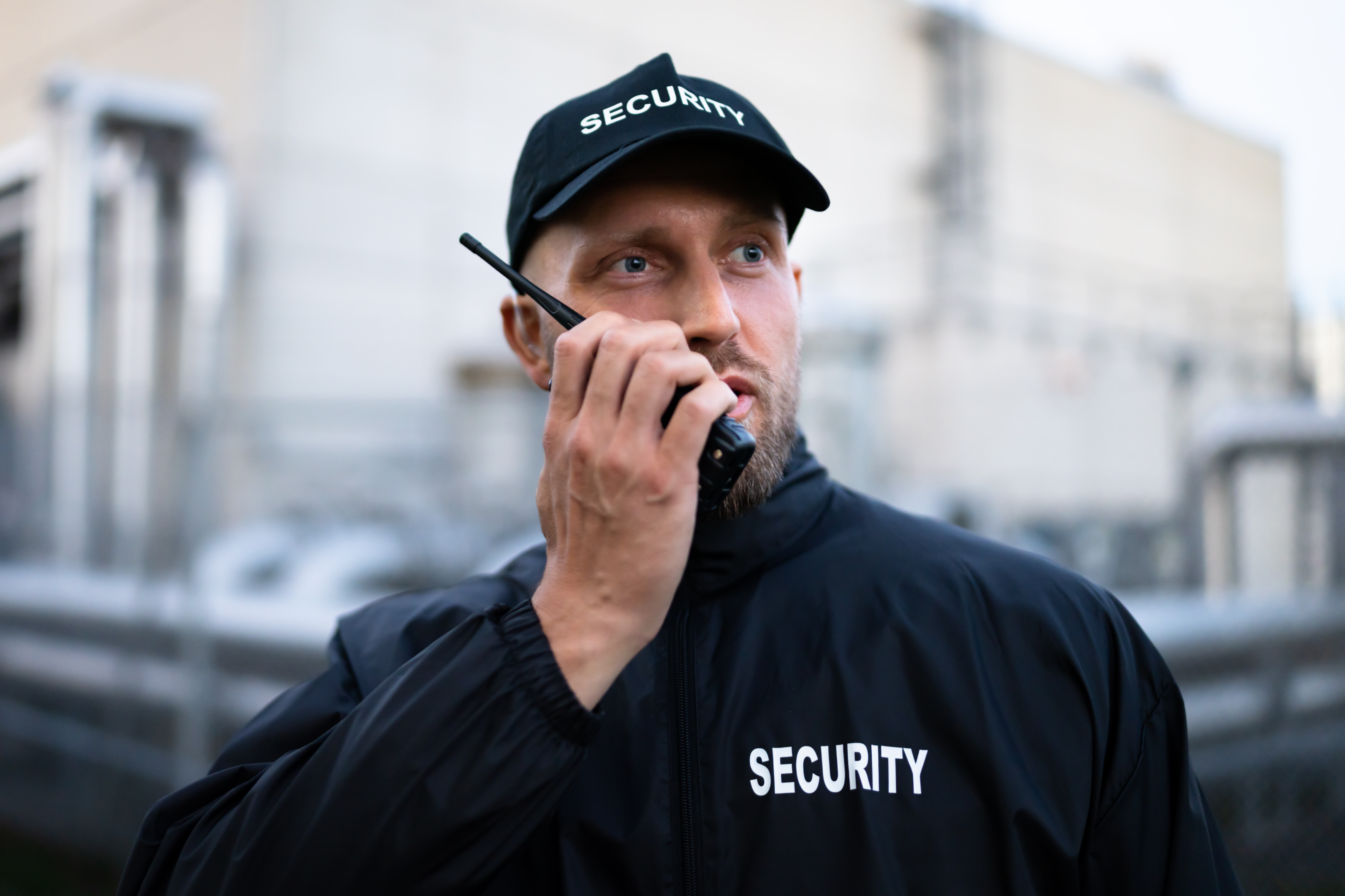 guy wearing security uniform - security wear information