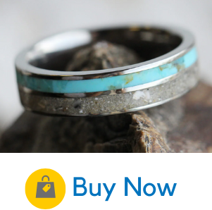 Indigo Turquoise Cremation Ring