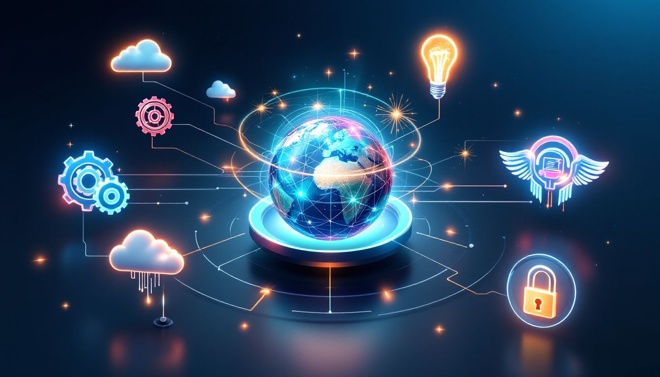 A diagram explaining the components of Oracle Business Intelligence Cloud Connector (BICC).